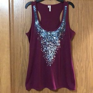 Sequin Tank Top Medium